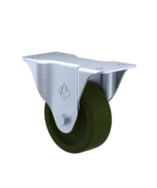 Rodaja Industrial 4ʺ, placa fija modelo nuevo, rueda de resina fenólica alta temperatura buje.: carga: 160 KG