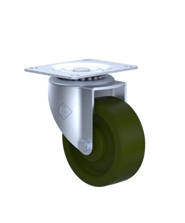 Rodaja Industrial 4ʺ, placa giratoria modelo nuevo, rueda de resina fenólica alta temperatura buje.: carga: 160 KG