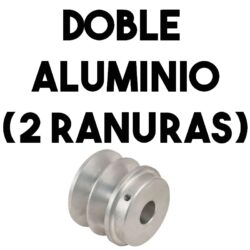 Polea Doble de Aluminio (2 Ranuras)