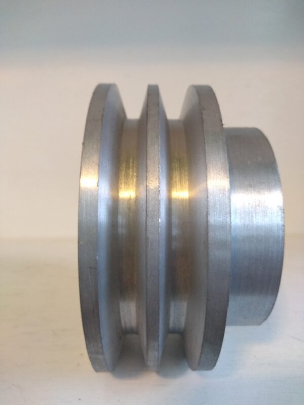 Polea de alta resistencia 4 1/2" 2 ranuras banda A (1/2") - Imagen 2