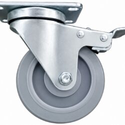 RODAJA INST 3" PLACA GIRATORIA CON FRENO HULE TERMOPLASTICO CAPACIDAD DE CARGA: 90KG